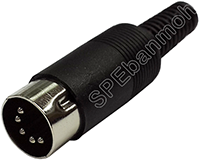 [ 5ชิ้น ] ปลั๊ก DIN 5 Pin ผู้ต่อสาย (Din Plug 5 Pin)