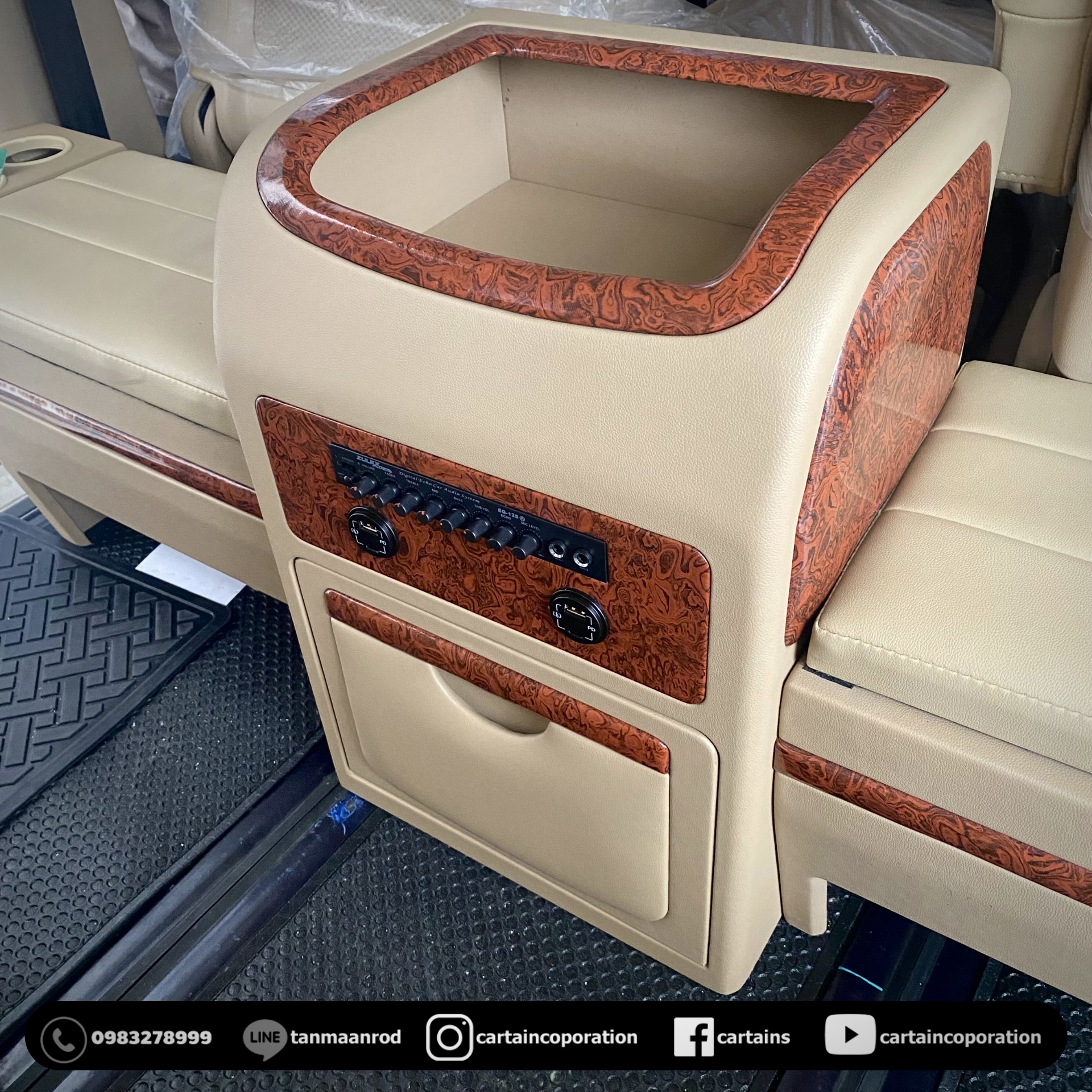 แปลงคอนโซลเดิมใส่ปรีแอมป์ เครื่องเสียง แอม์ ซับบ็อกซ์ ลำโพง ร้องคาราโอเกะ