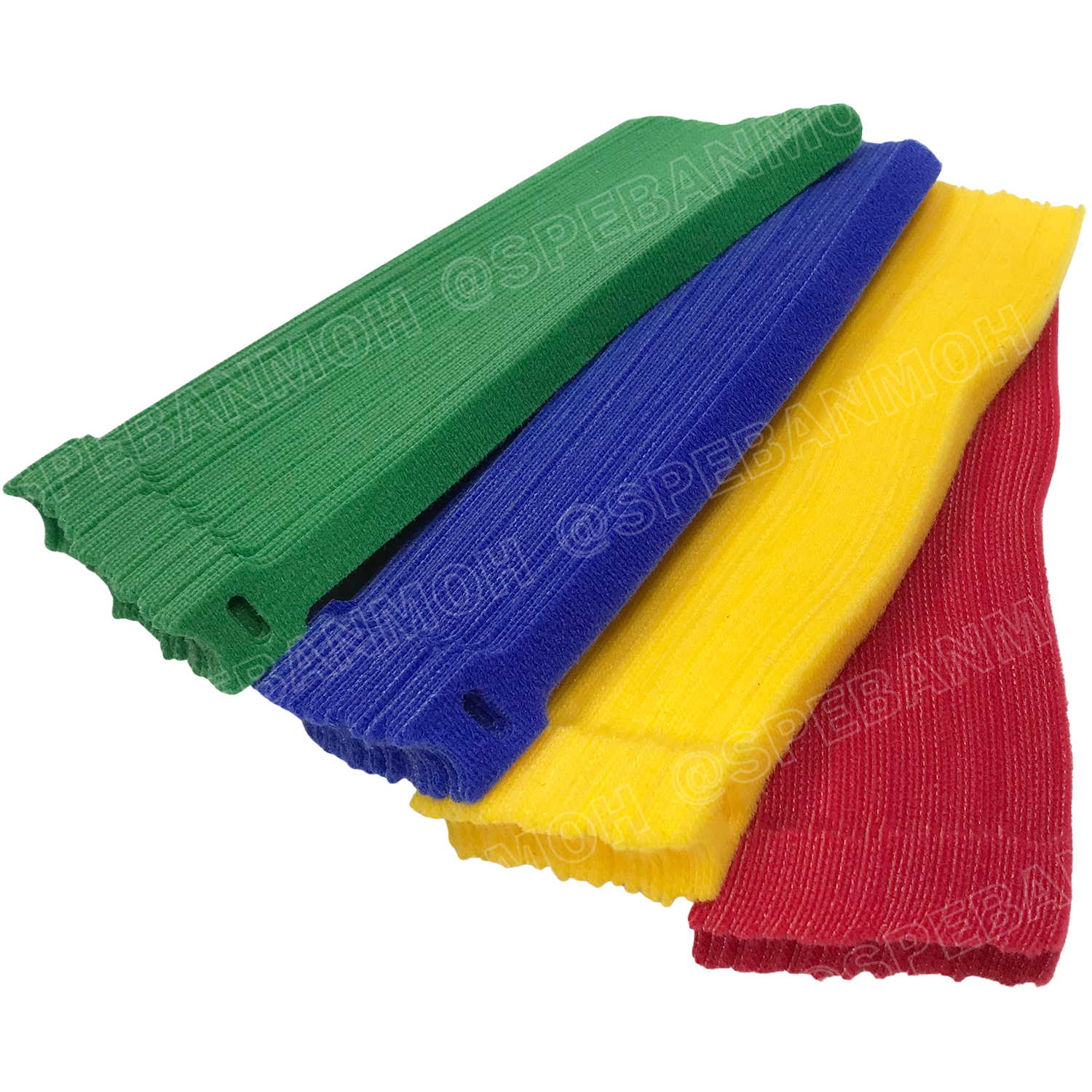 [ 5 ชิ้น ] BS-VEL12200 เขียว Green ตีนตุ๊กแก 12mmx20cm เก็บสายไฟ Hook And Loop Strap Green ที่เก็บสายไฟ ที่เก็บสายชาร์จ ที่รัดสายไฟ ตีนตุ๊กแก เทปเก็บสายไฟ เทปรัดจัดเก็บสายไฟ สายโทรศัพท์ เก็บสายชาร์จ เทปตีนตุ๊กแก เทปเวลโกร ที่รัดสายไฟ สายชาร์จโทรศัพท์ อุปก