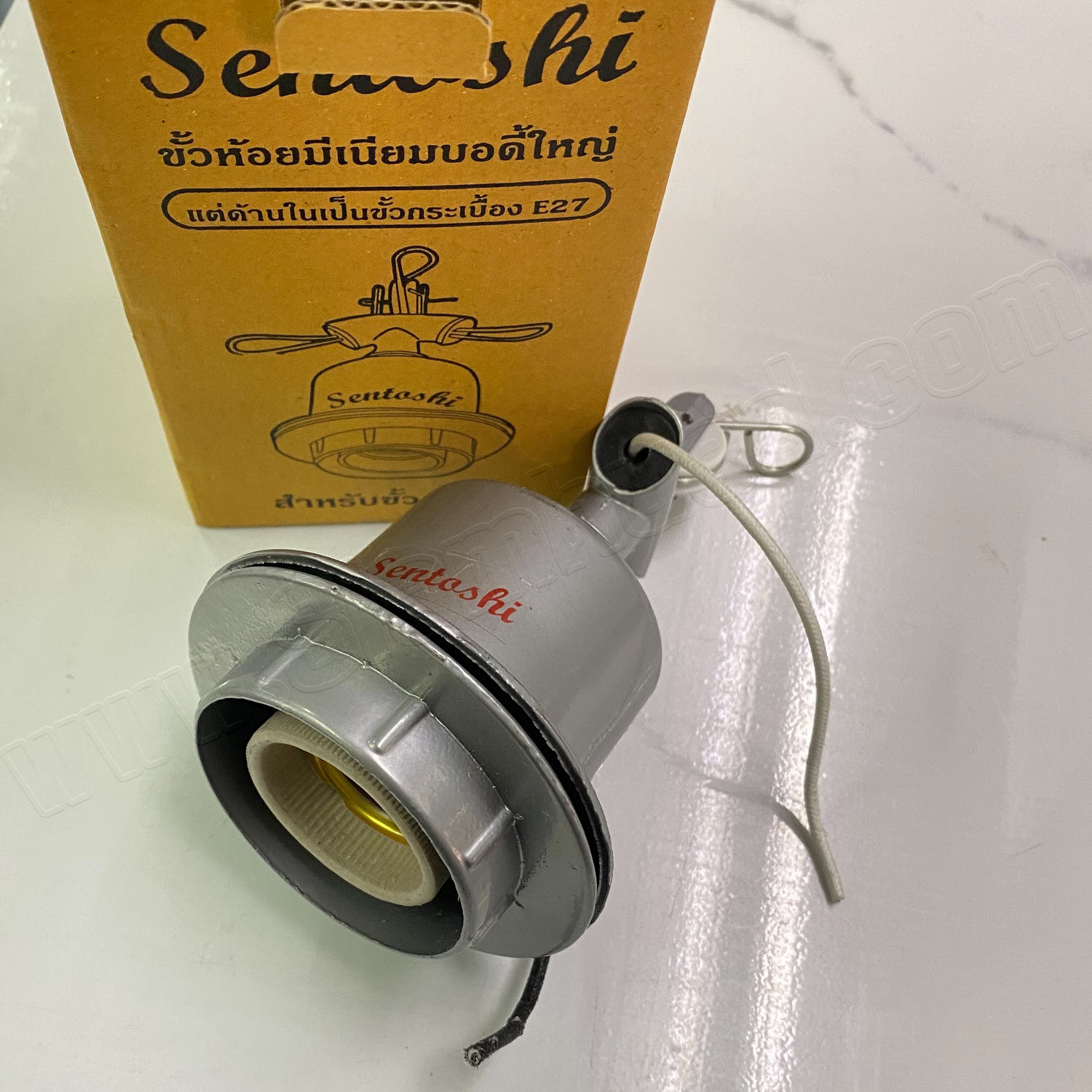 ขั้วห้อยมิเนียม บอดี้ E-40, ขั้วห้อยมิเนียม E-27 บอดี้ E-40 (ขั้วห้อยมีเนียมบอดี้ไหญ่ แต่ด้านในเป็นขั้วกระเบื้อง E27) (SENTOSHI)