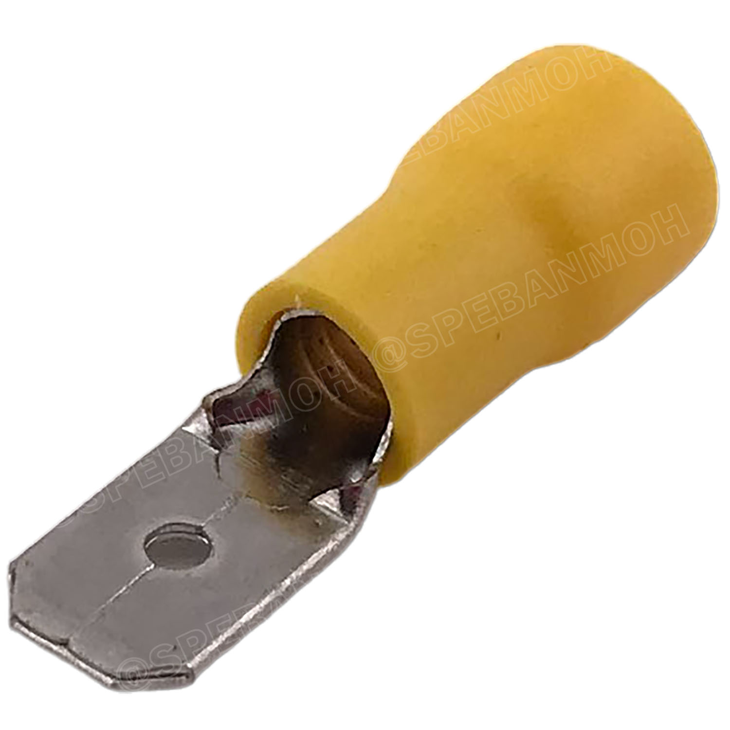[ 100 ตัว/ถุง ] MDD5.5-250 สีเหลือง Yellow หางปลาเสียบแบน ตัวผู้ หุ้มฉนวน สำหรับสาย 4.0-6.0 mm2 12-10awg หางปลาหุ้มฉนวน Crimping Terminal หางปลาเสียบแอร์ ตัวผู้ Male เทอร์มินอลต่อสาย ขั้วต่อสายไฟ Insulated Terminal ตัวต่อสาย หุ้มฉนวน ข้อต่อสายแบบย้ำ Crimp