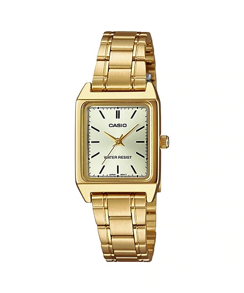 CASIO Standard รุ่น LTP-V007G-9EUDF สายสแตนเลส สีทอง สินค้าใหม่ ของแท้ รับประกันศูนย์ CMG