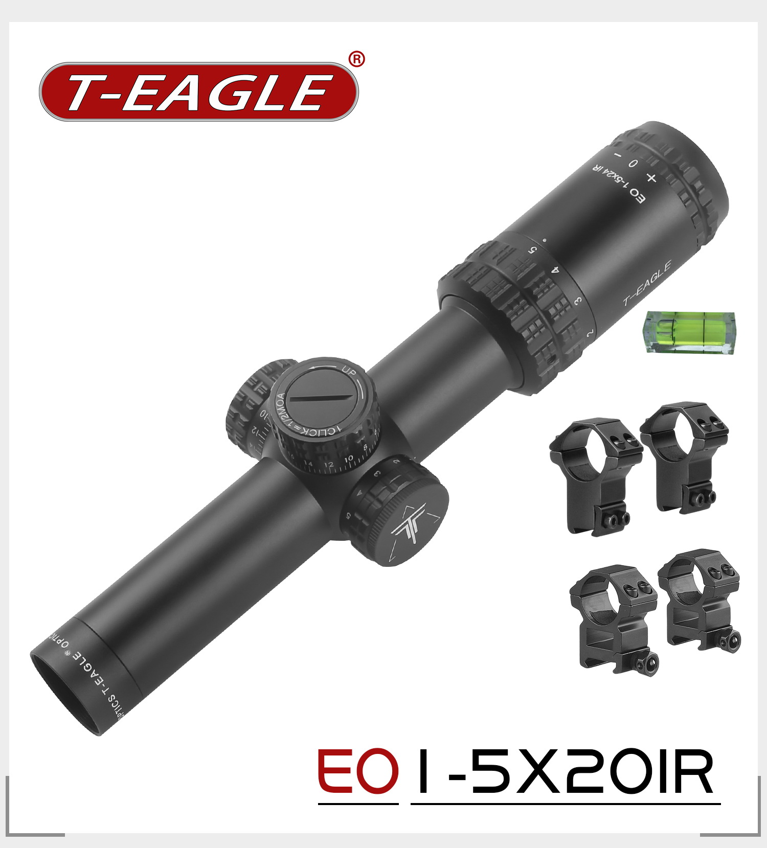 กล้องกันน้ำ กันกระแทก T-EAGLE EO 1-5X20 IR ชัดแจ๋ว สินค้าแท้ประกัน 1 ปี
