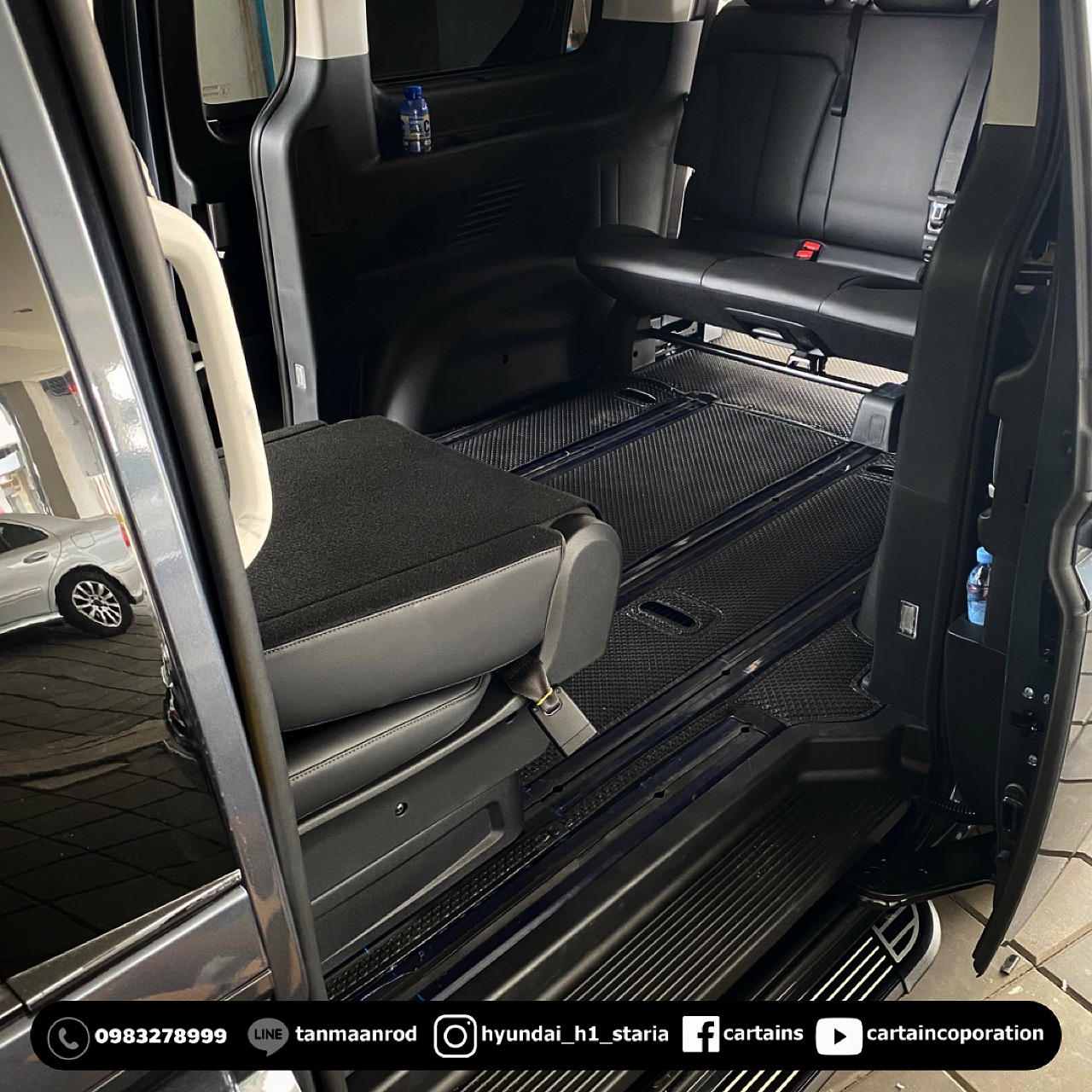 HYUNDAI STARIA PREMIUM - ต่อราง เพิ่มล็อคราง บันไดข้าง