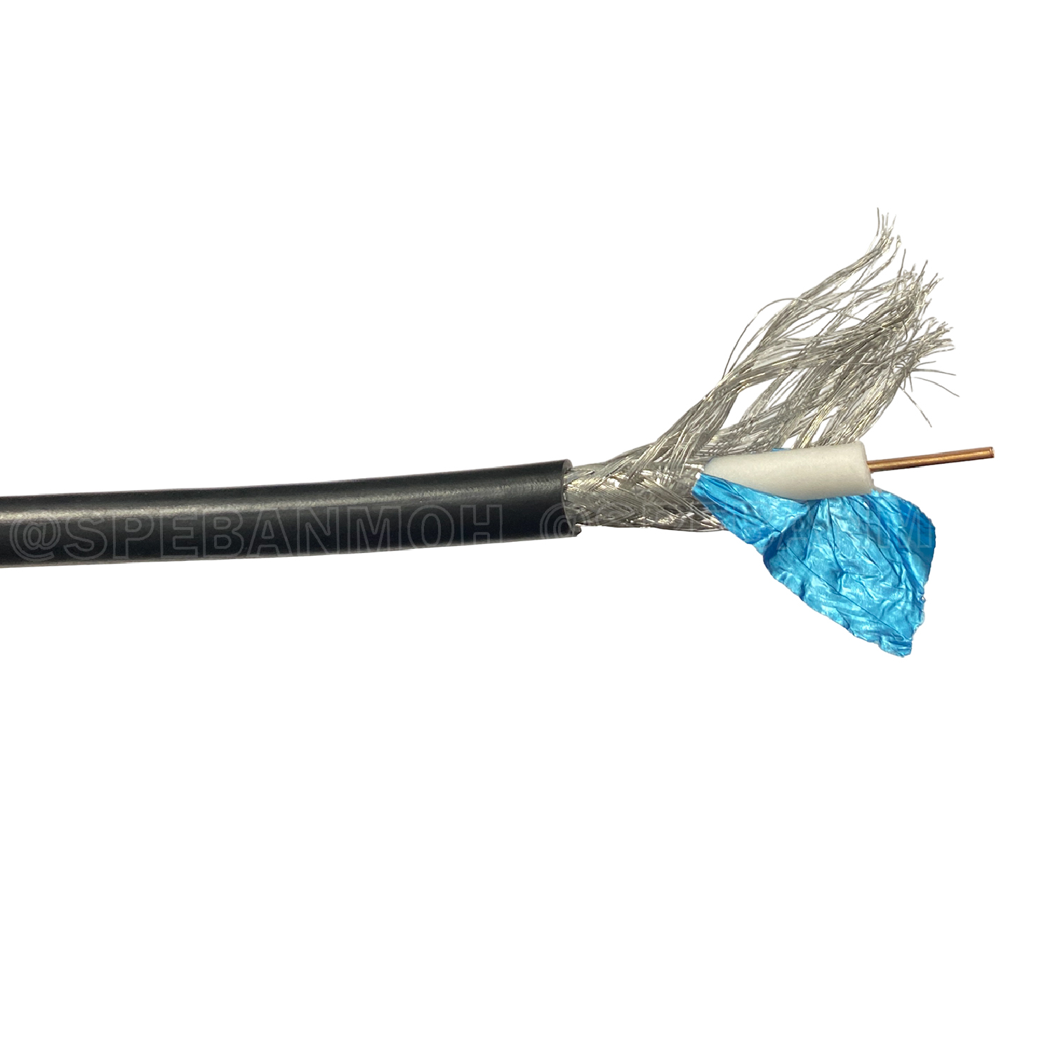 [ 5 เมตร ] CB-0106A สีดำ Black สาย RG6 Indoor Link Shield 95% RG6/U Shield 18awg สายโคแอกเชียล ลิ้งค์ Coaxial Cable สายสัญญาณ สายเดินกล้องวงจรปิด RG6 ชีล 95% ใช้งานภายใน สาย CCTV สายชีลกันสัญญาณรบกวน เดินกล้องวงจรปิด CCTV ชีล สายอากาศทีวี อินเตอร์ลิ้งค์