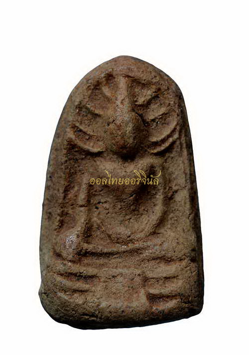 พระพุทธฐานผ้าทิพย์หลังรูปเหมือน ครูบาบุญชุ่มโพธิโก เนื้อผง 65010949