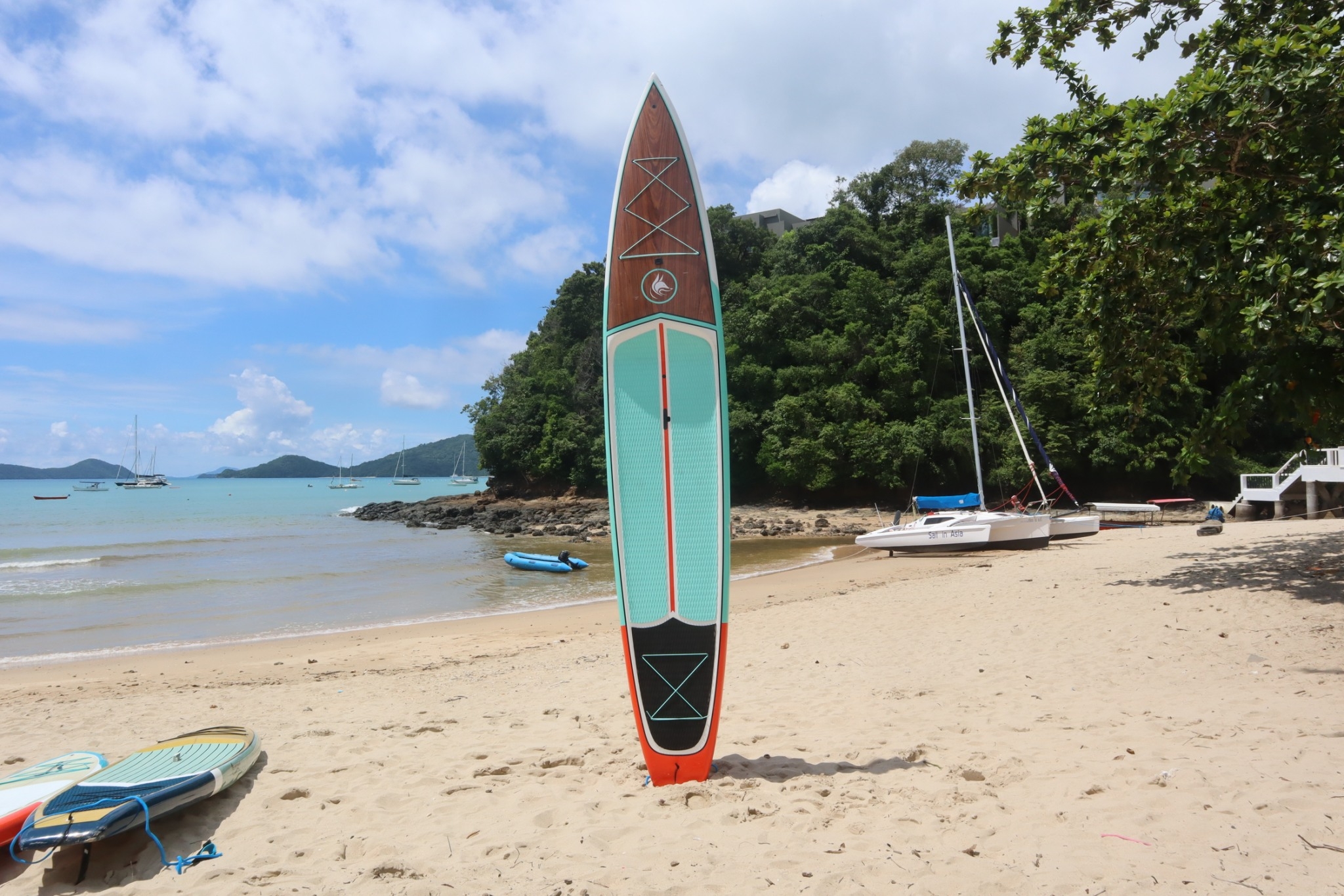 SUP แบบแข็งไฟเบอร์กล๊าส Touring 14" X 28"