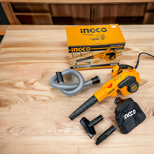 INGCO AB8008 เครื่องเป่าลม-ดูดฝุ่น 800วัตต์ สามารถปรับแรงลมได้ 6ระดับ