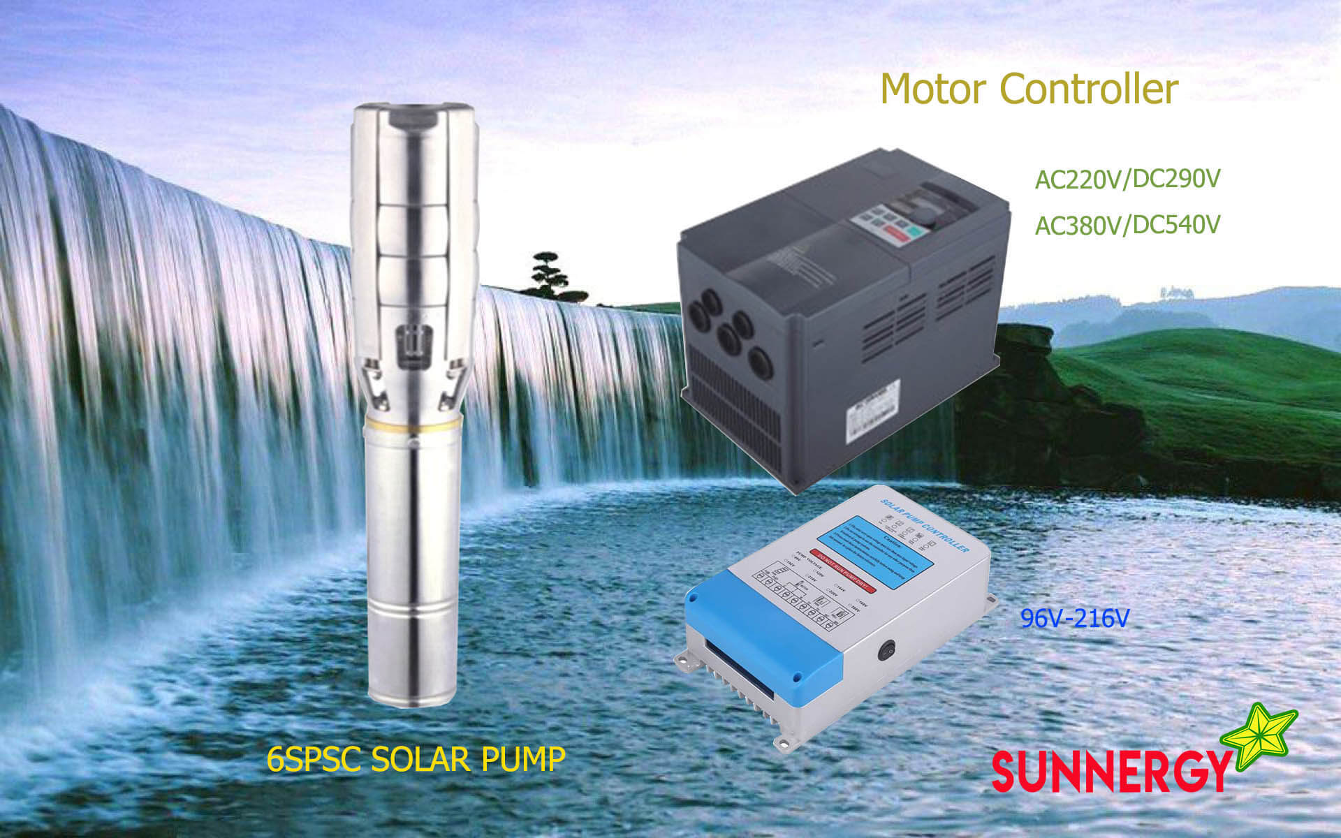 ปั๊มน้ำบาดาล STC-6SPSC SOLAR PUMP