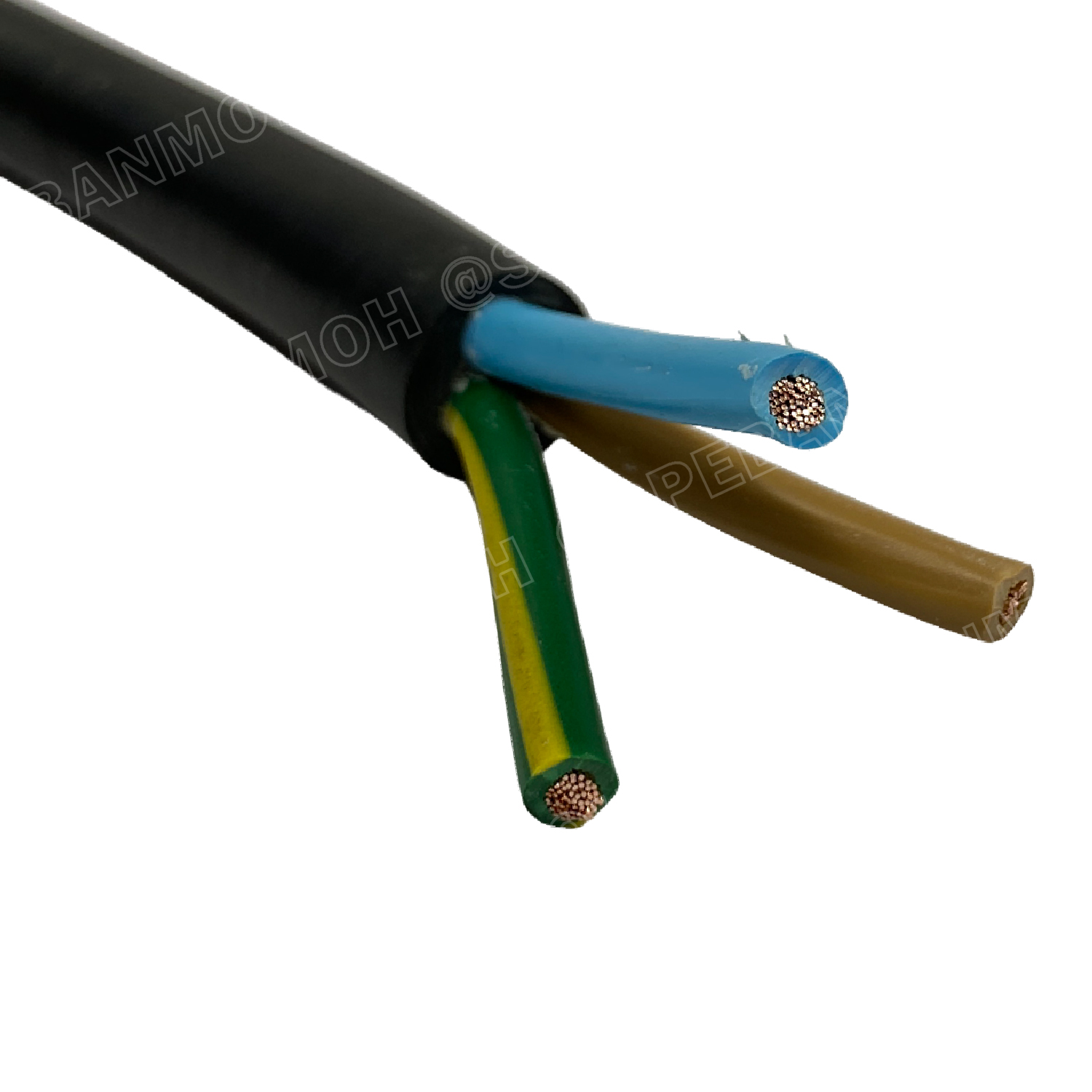 [ 1 เมตร ] VCT-G 2X4.0/4.0 สายคอนโทรลและสายอ่อน 3Gx4.0 mm2 Flexible annealed copper 2 คอร์ + กราวด์ x 4.0 sq.mm VCT 2C+GRD VCT 3คอร์ VCT 3C X 4.0 สายVCT สายไฟเมน สายไฟบ้าน สายปลั๊ก VCT AC Power Cable สายพาวเวอร์ สายดำ VCT Cable สายไฟ วีซีที กราวด์ สายอ่อน