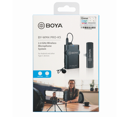 BOYA BY-WM4 PRO-K5 2.4GHz Wireless Microphone For android devices รับประกันสินค้า 2 ปี