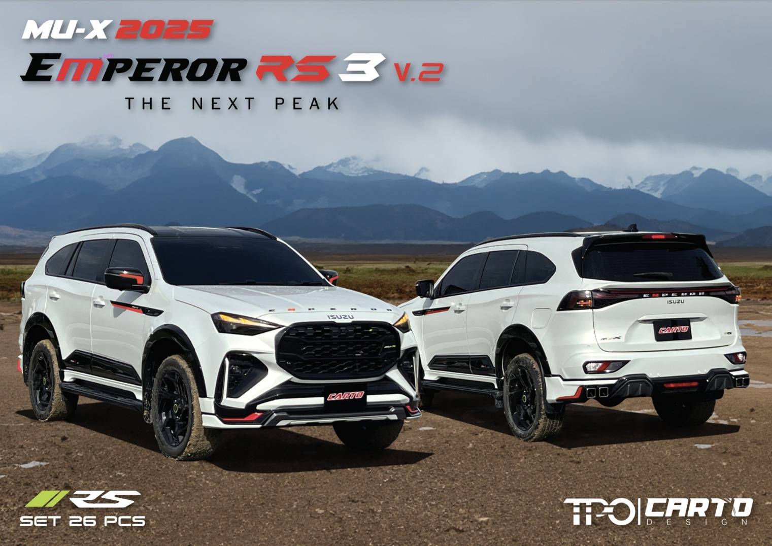 ชุดแต่งสเกิร์ตรอบคัน EMPERROR RS III ( RS ) MU-X 2025