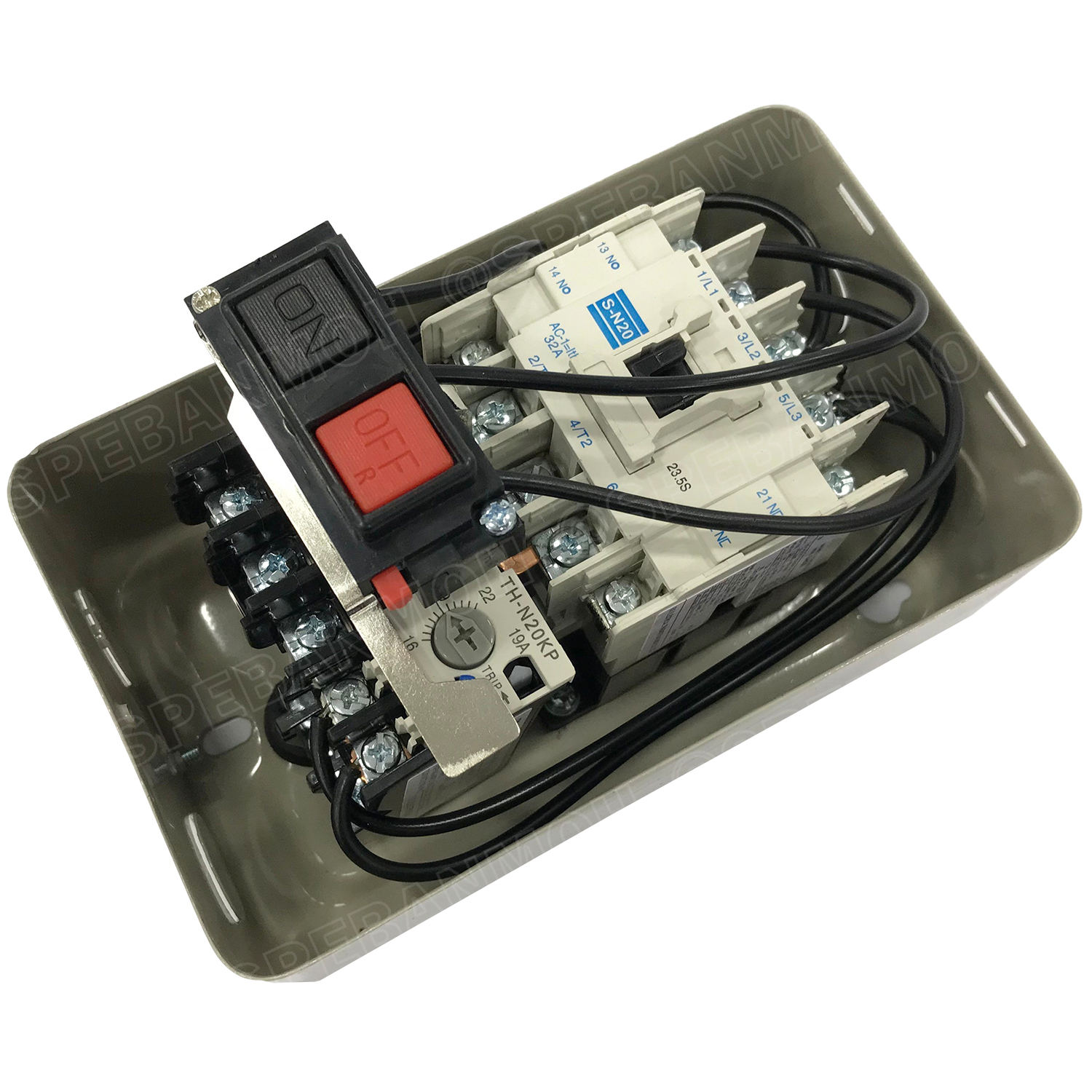 [ 1ชิ้น ] MS-N20 Coil 380V Magnetic Contactor + Overload [ S-N20 + TH-N20KP 19A ( 16-22A ) ] แมกเนติก คอนแท็คเตอร์ 22A + โอเวอร์โหลด พร้อมสาย วงจรสตาร์ท สต็อป แมกเนติกพร้อมสวิทช์ Start - Stop BF แมกเนติก สตาสเตอร์ แมกเนติกสวิทช์ คอลย์ 380V