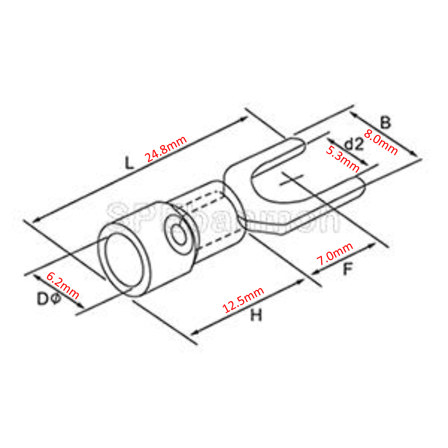 [ 100 ตัว/ถุง ] SV3.5-5 : เลือกสี หางปลาแฉก หางปลาหุ้มฉนวน Crimping Terminal เทอร์มินอล หางปลาย้ำสายไฟ หางปลาวาย หางปลาแฉกหุ้ม หางปลาแฉก Terminal Crimping หางปลา แฉกหุ้ม หางปลาต่อสาย ขั้วต่อสายไฟ หางปลาก้ามปู หางปลา