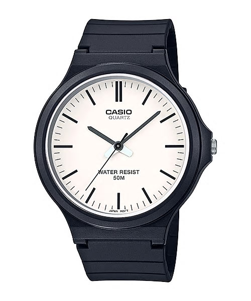 CASIO Standard รุ่น MW-240-7EVDF สีดำ หน้าปัดขาว สินค้าใหม่ ของแท้ รับประกันศูนย์ CMG