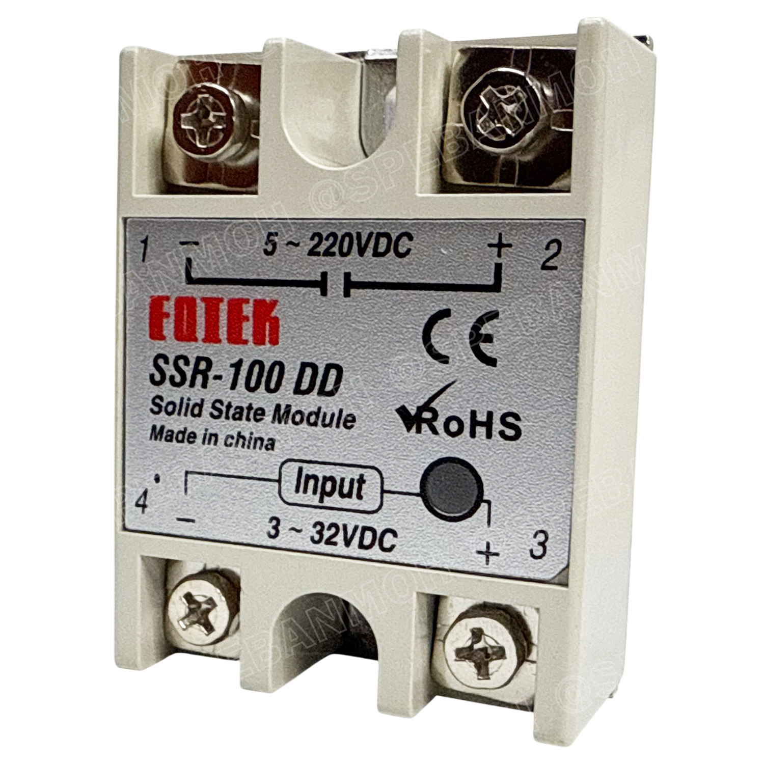 [ 1 ชิ้น ] SSR-100 DD โซลิดสเตตรีเลย์ 100แอมป์ Solid State Relay 100A SSR DC-DC สวิทช์กระแสสูง โมดูลตัดต่อวงจร สวิทช์ตัดไฟด้วยไฟฟ้า รีเลย์ Single Phase Solid State Relay อุปกรณ์ตัดต่อวงจร Control Switches