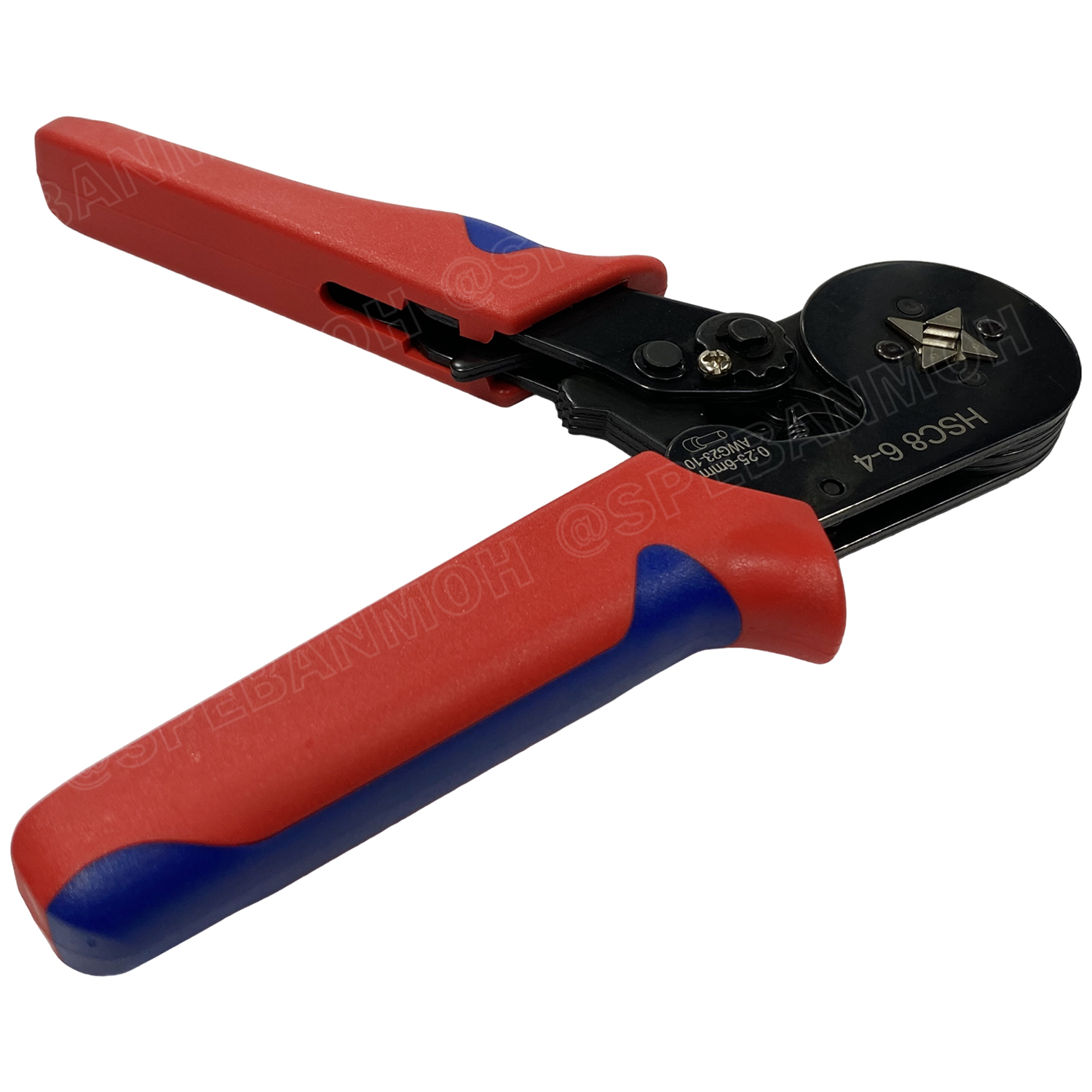 [ 1 ชิ้น ] HSC8-6-4 คีมย้ำหางปลา คอร์ดเอ็น รุ่นหนา หางปลาเข็ม 0.25-6 mm² Crimping Terminal For Coed End คีมย้ำสลิปเข้าปลายสาย ย้ำสายไฟ Wire ferrules End sleeves 23-10AWG คีมอเนกประสงค์ ด้ามจับ แบบ 4 เหลี่ยม CRIMPING TOOLS 0.5 1.5 2.5 4.0 6.0 mm