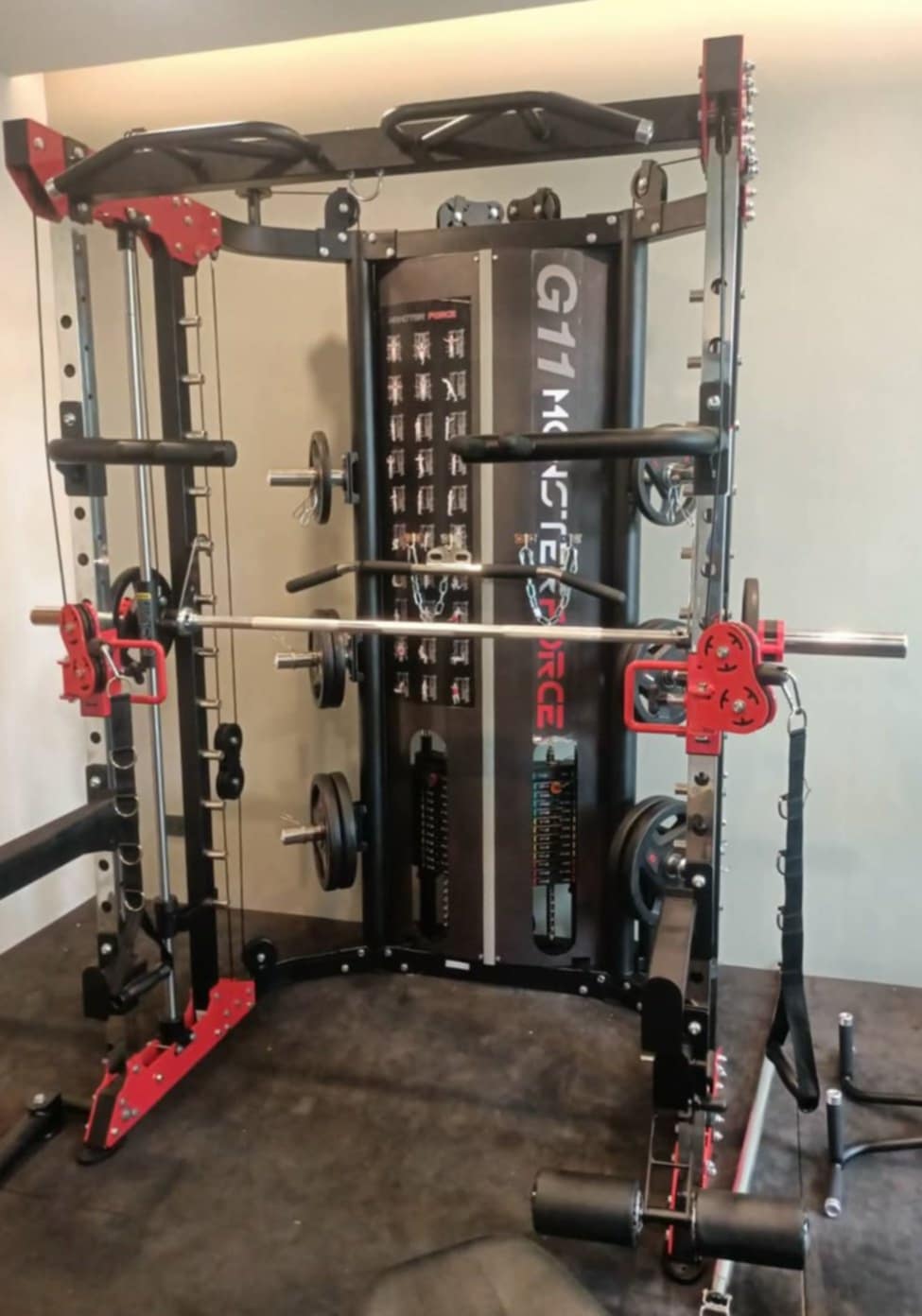 สมิทแมชชีน Smith Machine Monster Force G11+ม้านั่ง204+แผ่นน้ำหนัก 50 kg
