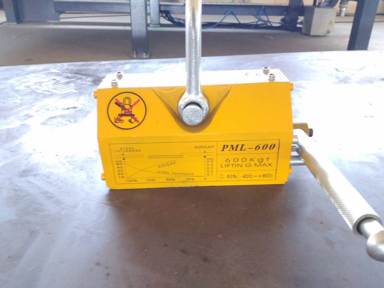 แม่เหล็กถาวร ขนาด100kg,สำหรับยกงานเหล็ก(Magnetic Lifter)
