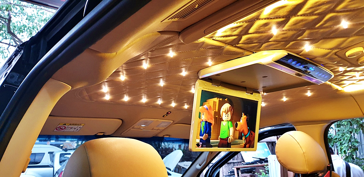 HYUNDAI H-1 ELITE 2019 ลูกค้า ชลบุรี [ เบาะVIP , เบาะท้าย , หลังคา , คอนโซลเตี้ย , จอเพดาน , เครื่องเสียง , ผ้าม่าน ] - นง7120