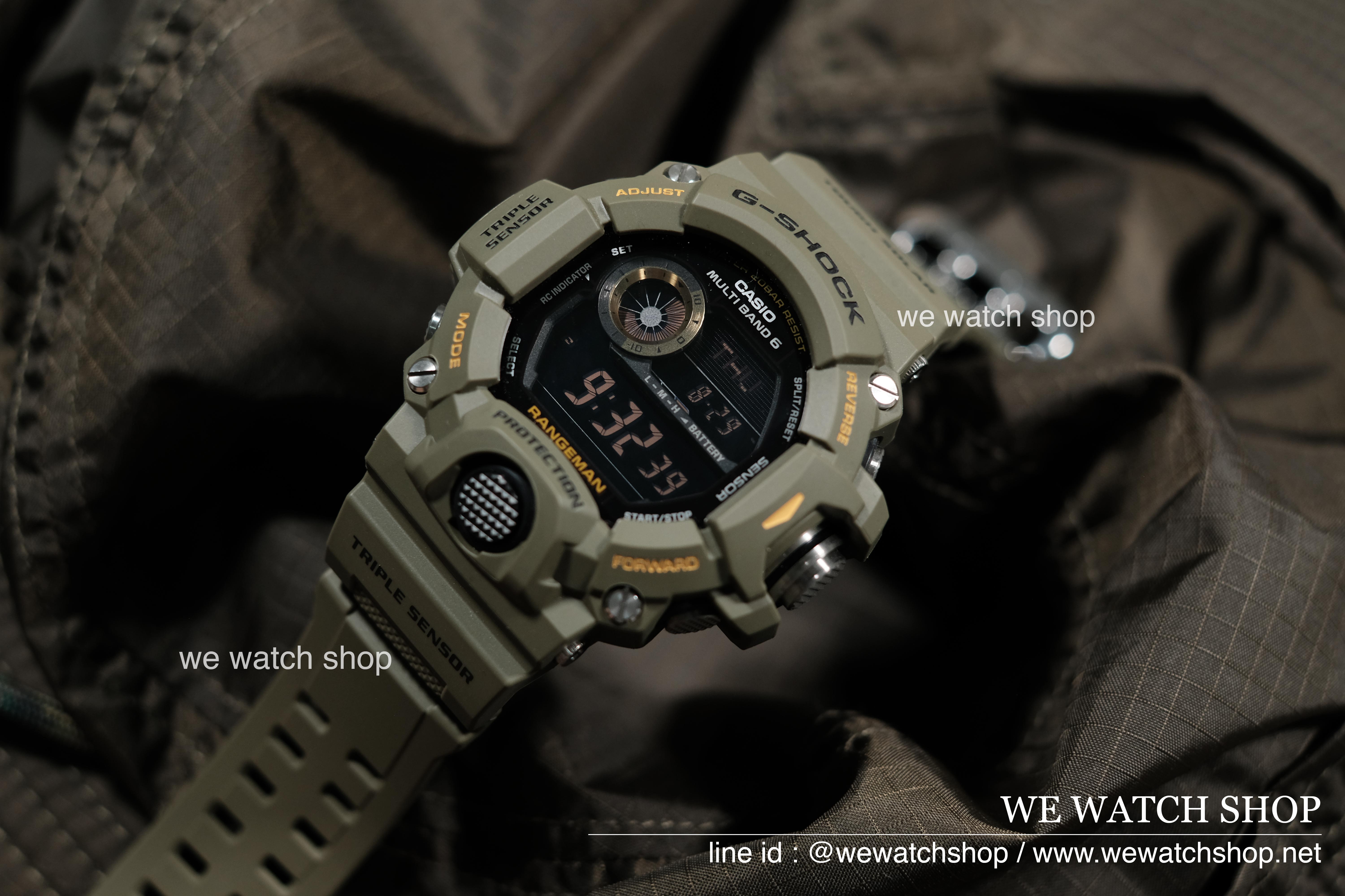 CASIO G-SHOCK รุ่น GW-9400-3DR สีเขียว สินค้าของเเท้ รับประกันศูนย์ CMG