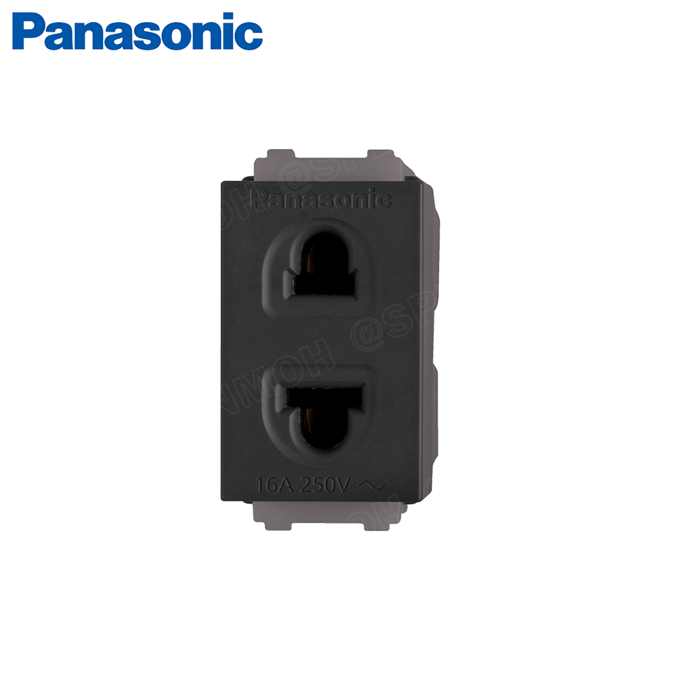 WEGN10919B INITIO PANASONIC เต้ารับเดี่ยว เสียบขากลมแบน Universal Receptacle 16A 250V∼