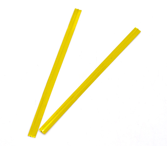 ลวดบิดสำหรับปิดปากถุง สีทองเมทาลิก ยาว 8 ซม. แพ็ค 750 ชิ้น