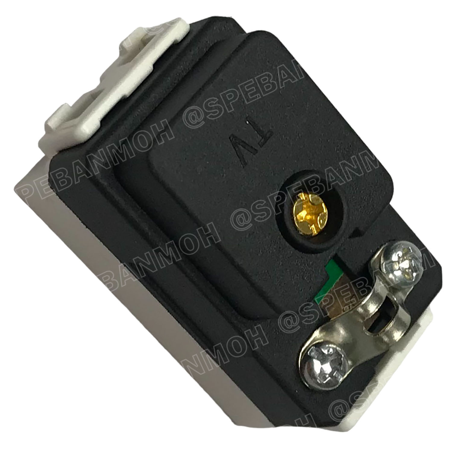 [ 2ชิ้น ] MLT-102 เต้ารับ TV Din Type BF เต้ารับทีวี สำหรับสาย RG6 เต้ารับสัญญาณโทรทัศน์ TV สัญญาณดาวเทียม แบรนด์ บีเอฟ TV Socket Outlet For RG6 Cable เต้ารับสำหรับสายอากาศ 75โอม เต้ารับทีวี