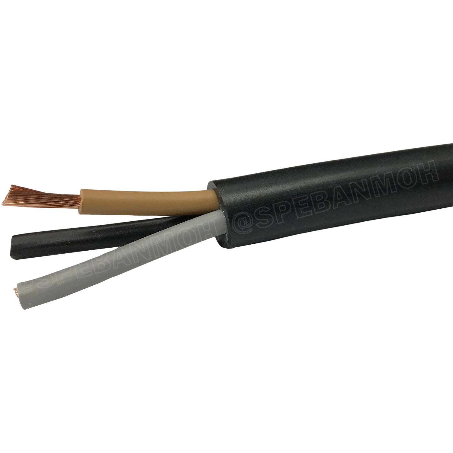 [ 1 เมตร ] VCT-3x4.0 สาย VCT 3C X 4.0 sq.mm สายอ่อน 3 คอร์ Size 4.0 sq.mm VCT AC Power Cable สายไฟ AC สายปลั๊ก IEC53 สายมาตรฐาน มอก. TIS 11-2553 3x4.0 สายไฟเอซี สายไฟบ้าน VCT Cable Flexible Cable สายไฟ ฉนวนPVC สายไฟอ่อน