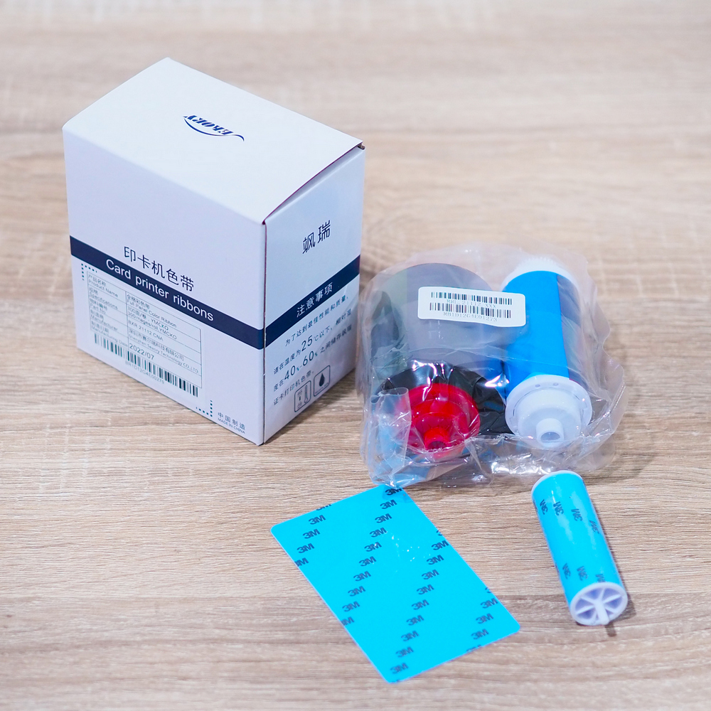 Seaory BXR.21112.CNA ริบบอนสี หมึกพิมพ์สี Full panel color ribbon YMCKO 300 Print ใช้สำหรับเครื่องพิมพ์บัตร Seaory S20 S21 S22 S22K Code CNA