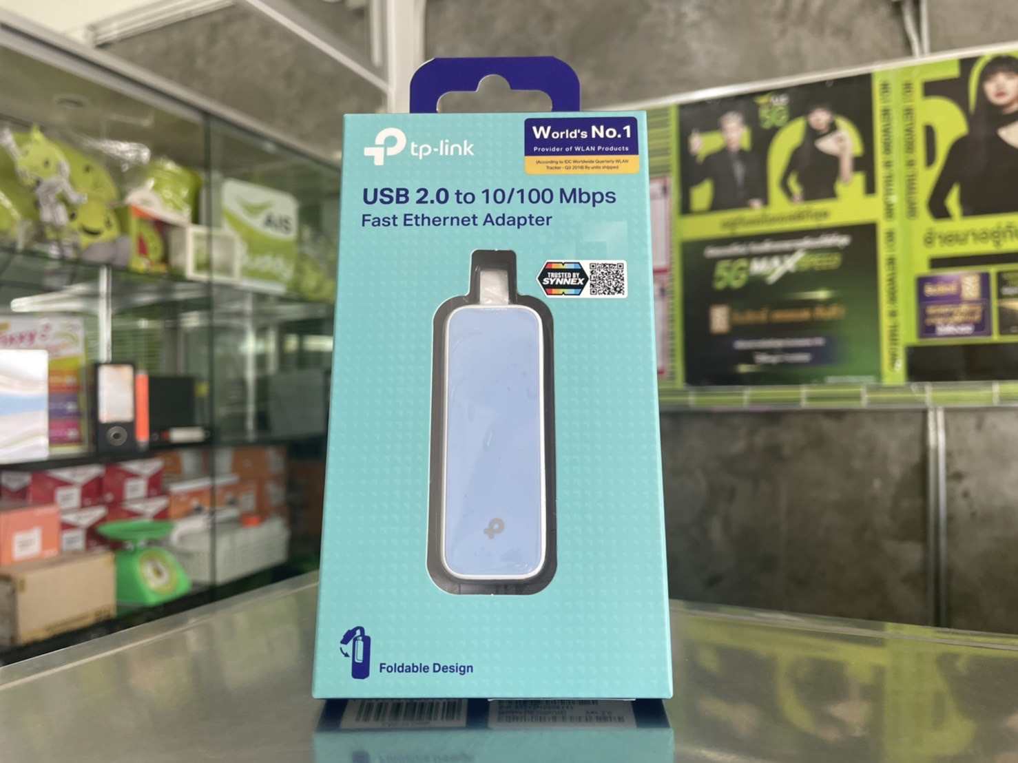 TP-LINK UE200 USB 2.0 FAST PORT (อุปกรณ์แปลงสัญญาณ) USB TO ETHERNET ADAPTER ประกัน 2 ปี