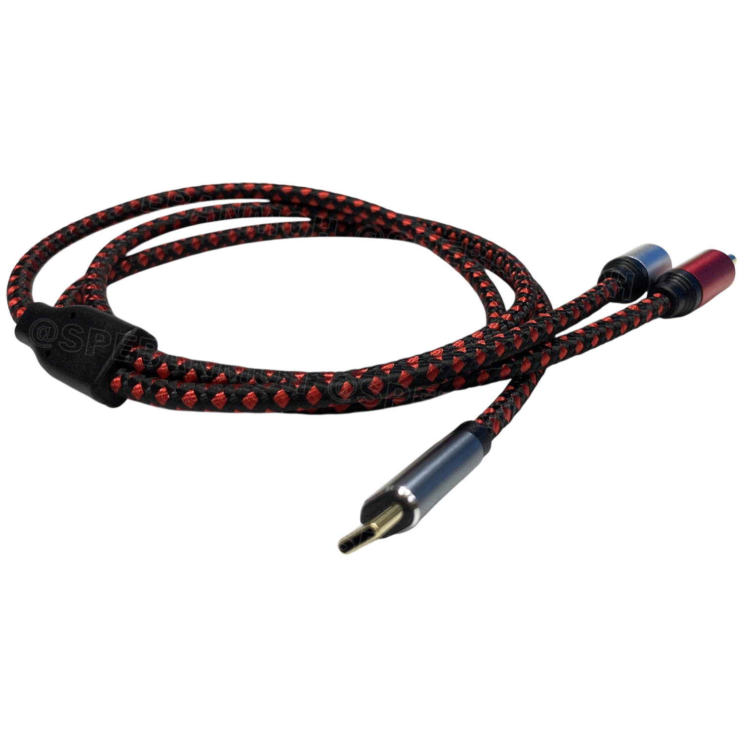 [ 1 เส้น ] SSE-9112 สายสัญญาณ USB-C ออก 2RCA 1เมตร 1ออก2 สายเคเบิล USB-C ถึง 2 x RCA ใช้สำหรับแปลงคอมพิวเตอร์ แล็ปท็อป โทรศัพท์ ต่อเข้าเครื่องเสียง สำหรับมือถือ Type C ออก อาร์ซีเอ สายเครื่องขยายเสียง สำหรับ iPhone ซัมซุง Xiaomi