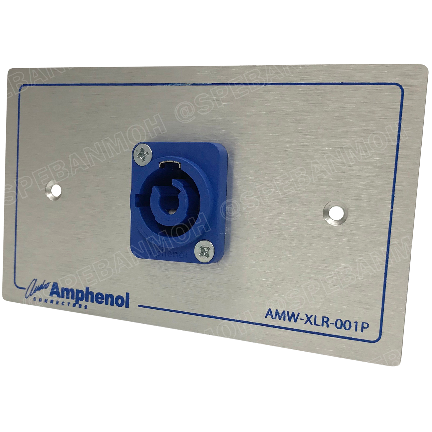 [ 1ชุด ] AMW-HP-B-01P ชุดเพลทแอมฟีนอล Amphenol Hight Power Outled Pannel for Power Con (In) 1 Port With Connectors เพลท 1ช่อง Power Connector เพลทแอมฟินอล คอนเน็คเตอร์ พาวเวอร์คอนเน็คเตอร์ Amphenol Plate อุปกรณ์เครื่องเสียง Audio Accessories เพลทเครื่องเส