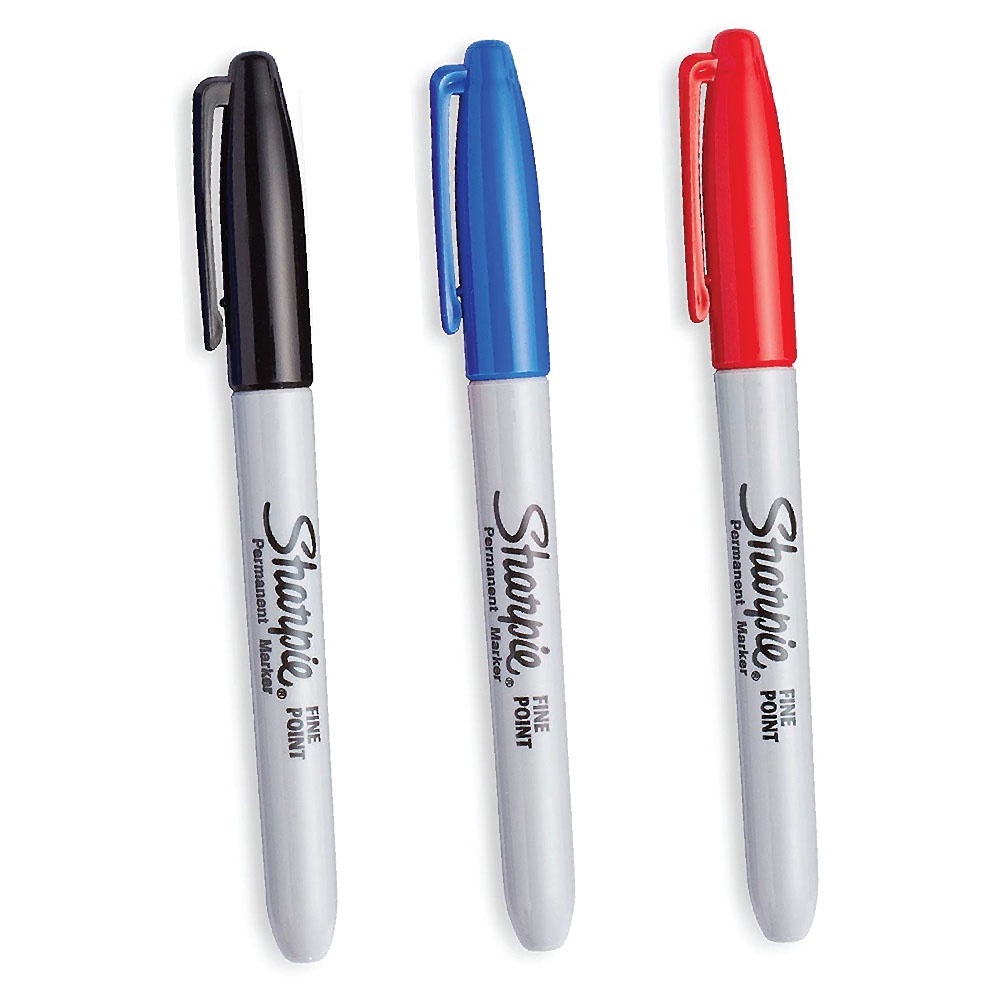ปากามาร์คเกอร์ หัวไฟน์ Sharpie แพ็ค 3 ด้าม น้ำเงิน แดง ดำ