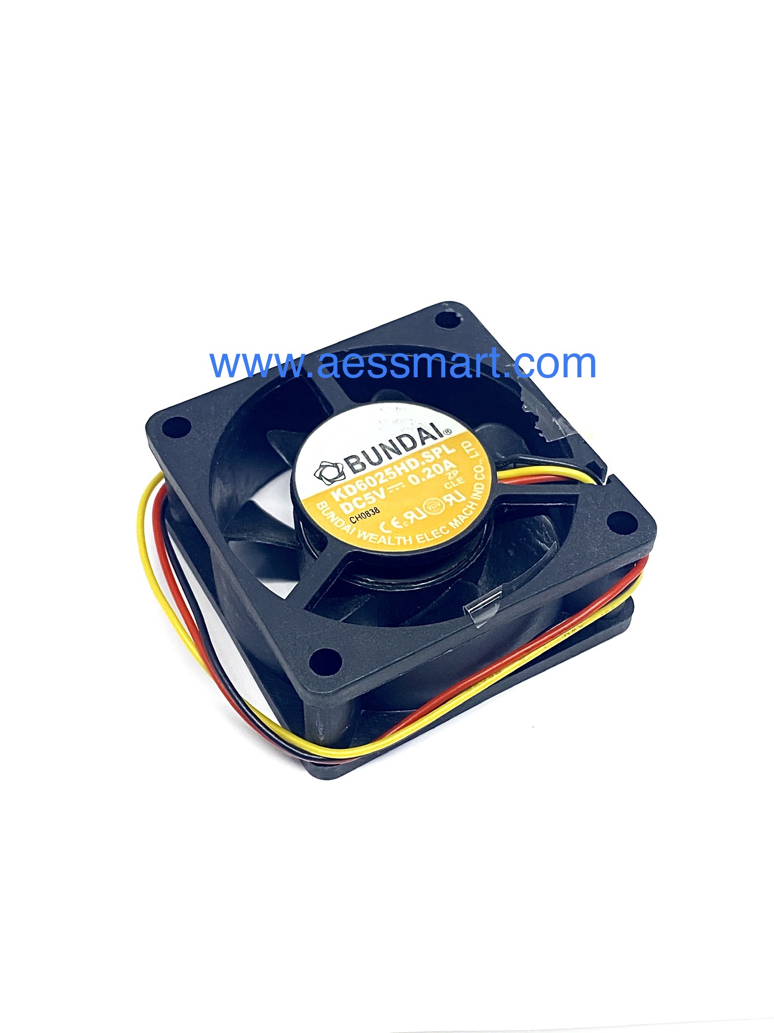 KD6025HD.SPL : พัดลม 5V/0.2A ขนาด 60x60x25mm