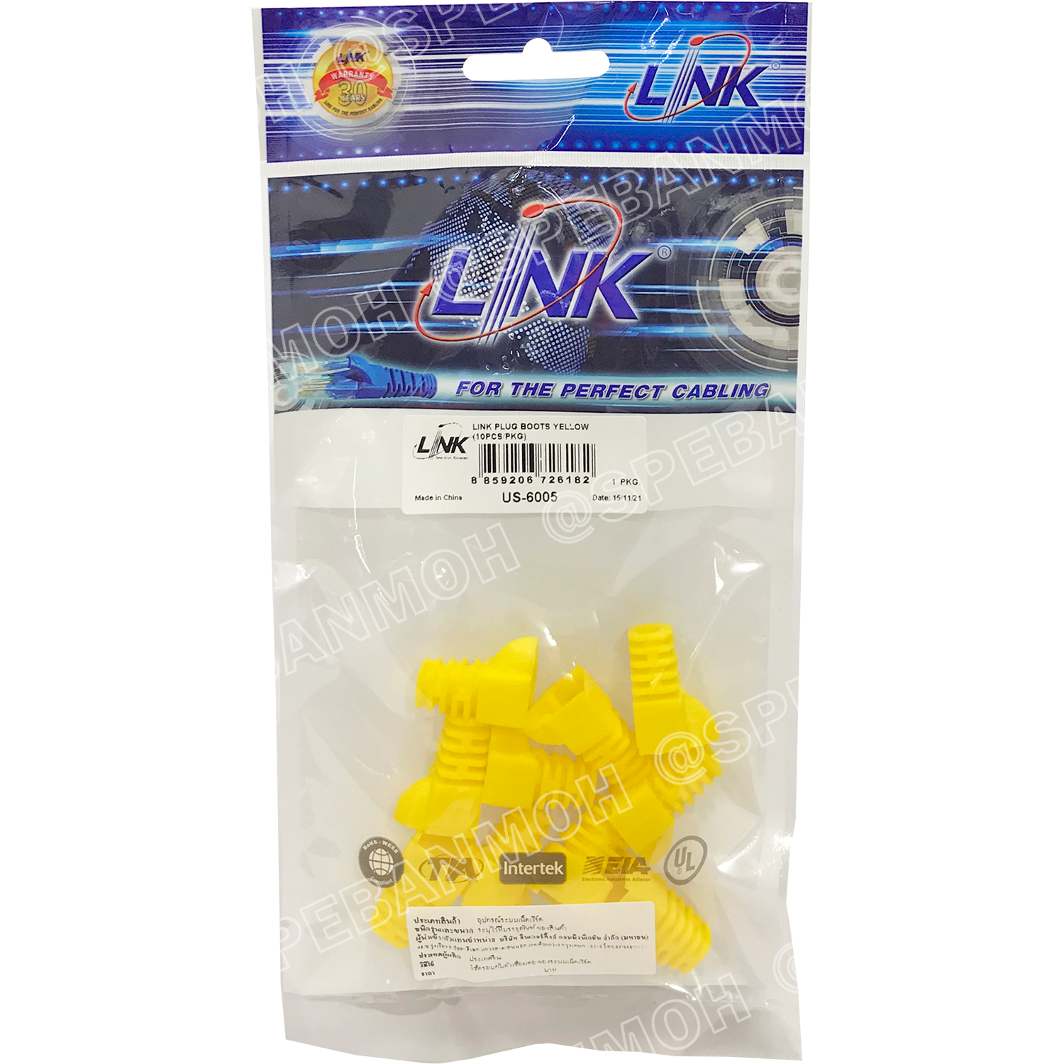 [ 10 ชิ้น/แพค ] US-6001 US-6002 US-6003 US-6004 US-6005 Boot RJ45 Link ปอก RJ45 Link Interlink ปลอกยางใส่หัว Lan Plug Boot ยางหัว Lan RJ45 Cat 5e Plug Boot Cat5E Link Boots Lan RJ45 ยางสวมหัวแลนด์ Cat5 Cat6 Modular RJ45 Cat5