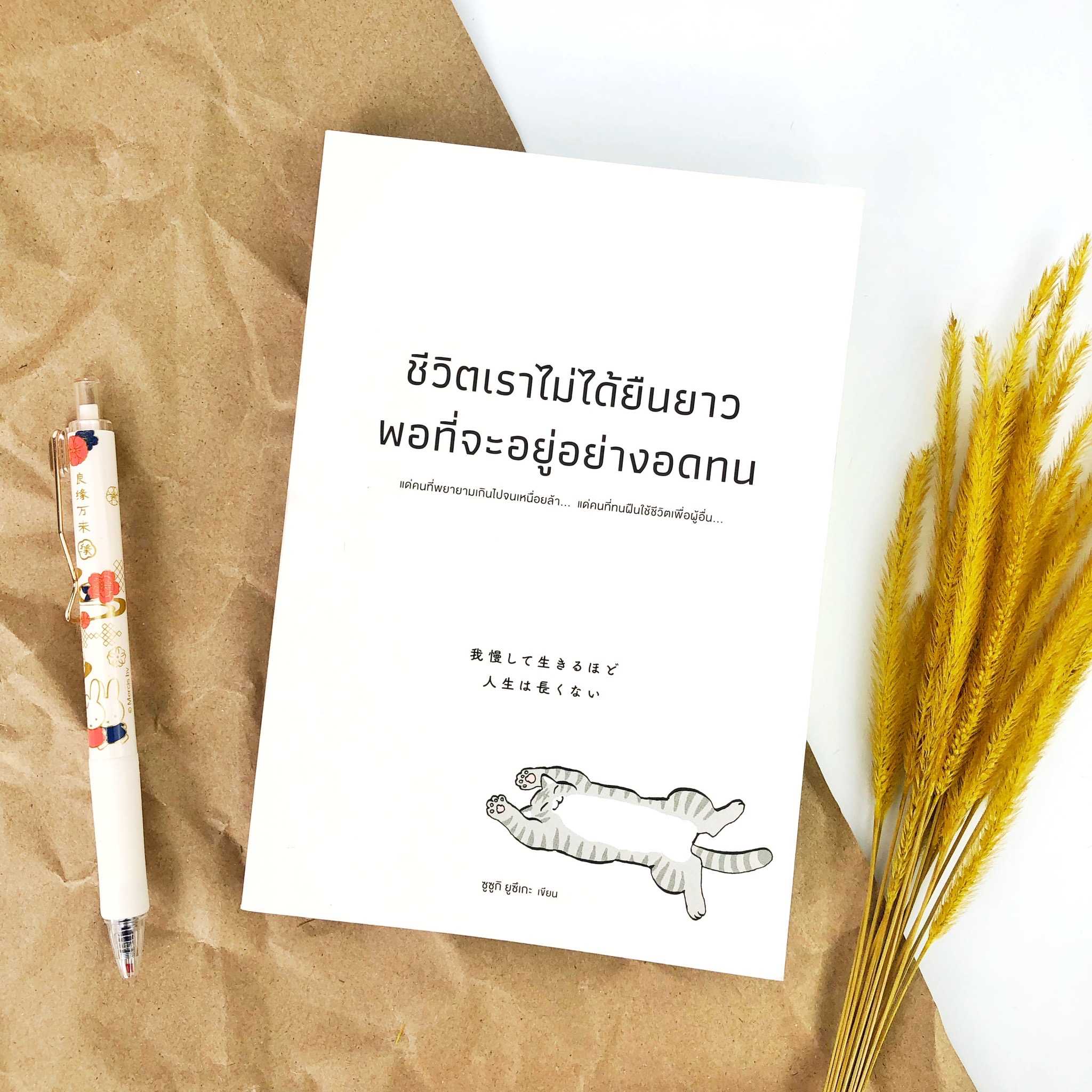 หนังสือ ชีวิตเราไม่ได้ยืนยาวพอที่จะอยู่อย่างอดทน