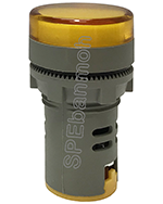 [ 1 ชิ้น ] AD16-22DS หลอดตู้คอนโทรล (Pilot Lamp) Ø22 mm (เกรด A) 220V สีเหลือง/YEL