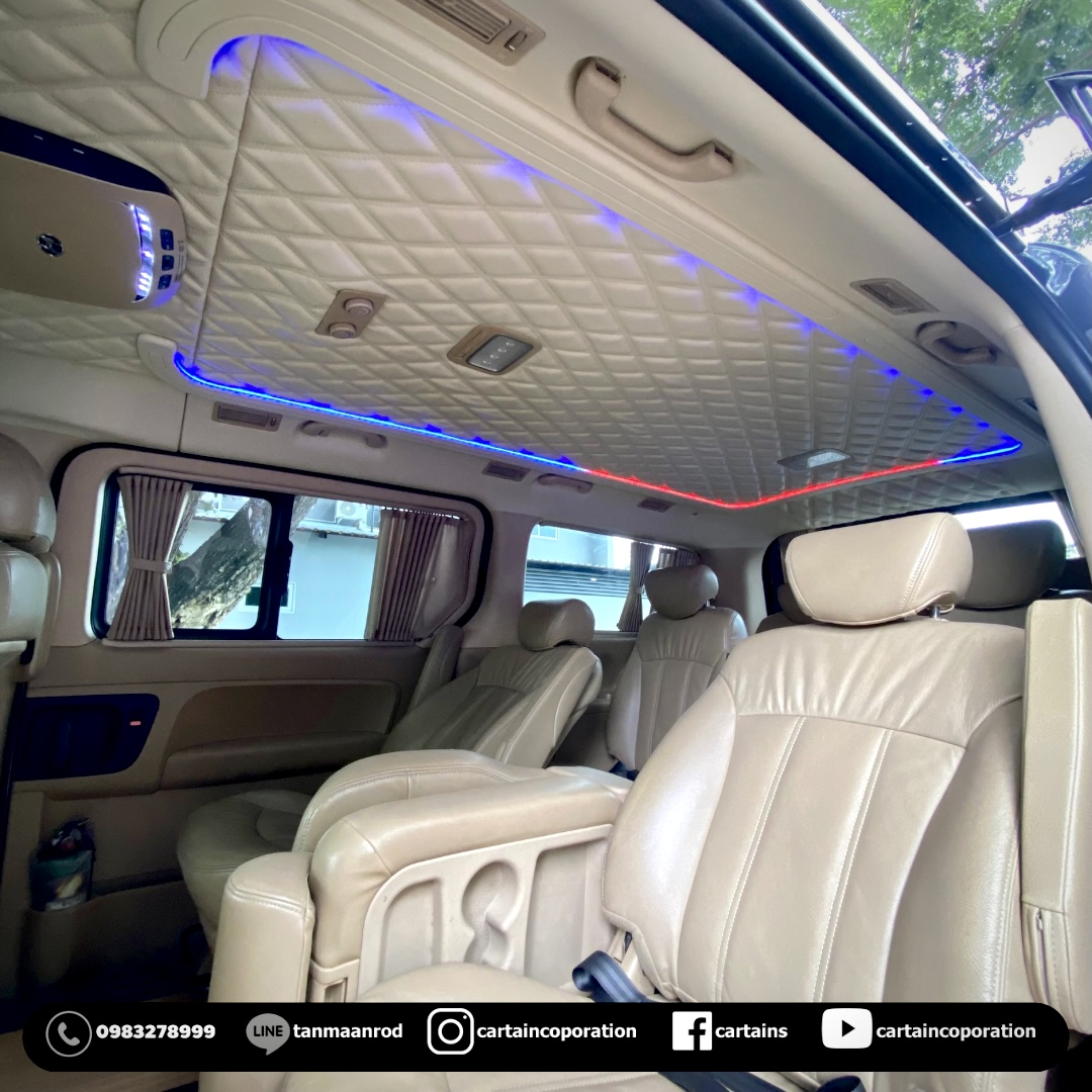 บุหนังหลังคาพร้อมรางไฟ (LED Neon Flex)ควบคุมระบบได้ในแอพพลิเคชั่นมือถือ