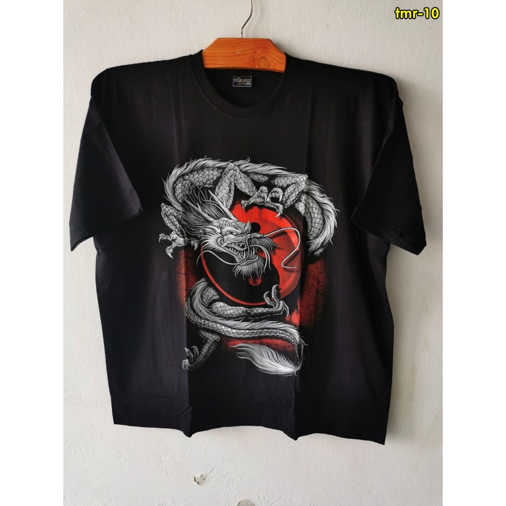 ไซต์ใหญ่ 2-6XL เสื้อยืดคนอ้วน ผู้ชาย คอกลม แขนสั้น สกรีนลาย(7-12)