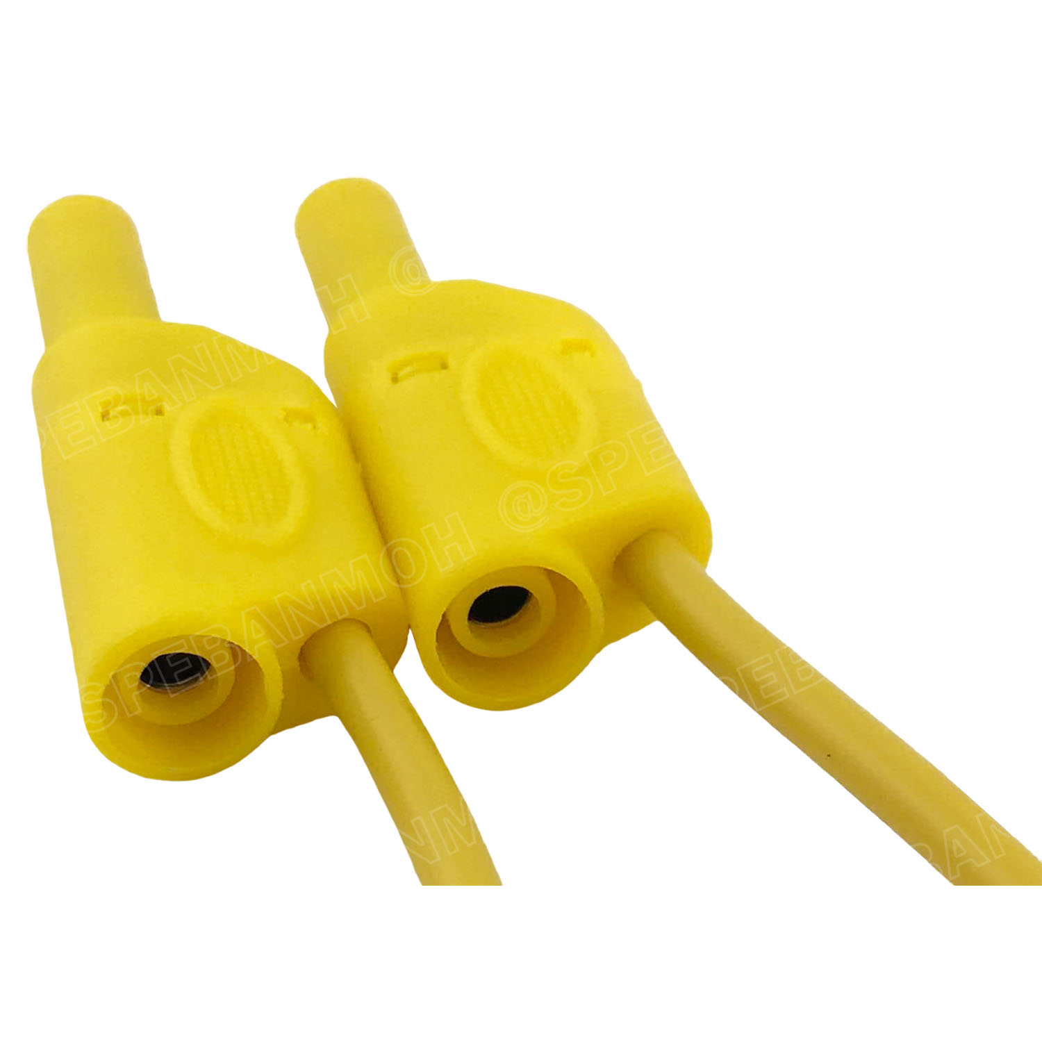 [ 1เส้น ] BNN-W-018 1M สีเหลือง Yellow สายเซฟตี้เทส 4mm Safety Test Lead 4มิล สายบานาน่า พร้อมหัว 1.0 Sq.mm. 10A 1เมตร สายแทส สายพร้อมหัวบานาน่า Banana Plug with wire บานาน่าปลั๊ก สายปลั๊กกล้วย ปลั๊กกล้วย พร้อมสาย สายไฟเทส สายซัพพลาย สายพาวเวอร์ซัพพลาย