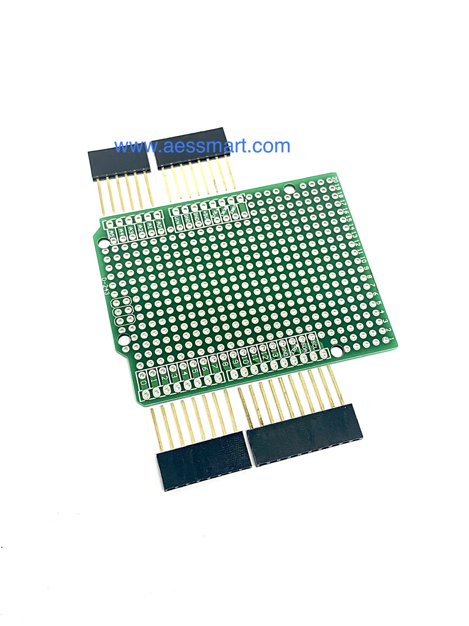 S596 : Arduino Shield Prototype PCB with Long Female Pin Header Socket