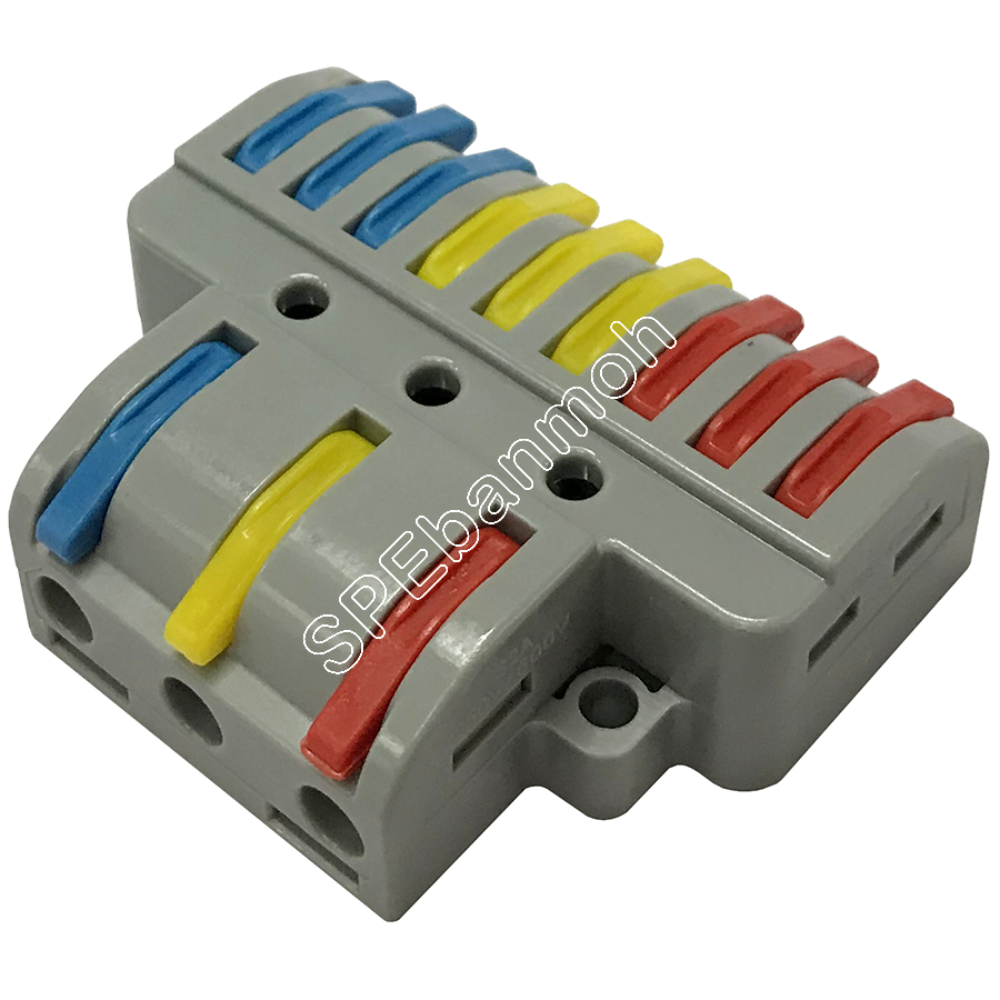 LT-933 ตัวแยกสาย 3 ช่อง 3ชุด เทอร์มินอลรวมสาย เทอร์มินิล แยกสาย เต๋าแยกสาย ตัวแยกสายไฟ เทอมินิลแยกสาย ตัวแยกสายไฟ ตัวรวมสายไฟ Universal Wiring Electrical Splitter Cable Connectors Quick Wire Connector Push-in Conductor Terminal Block