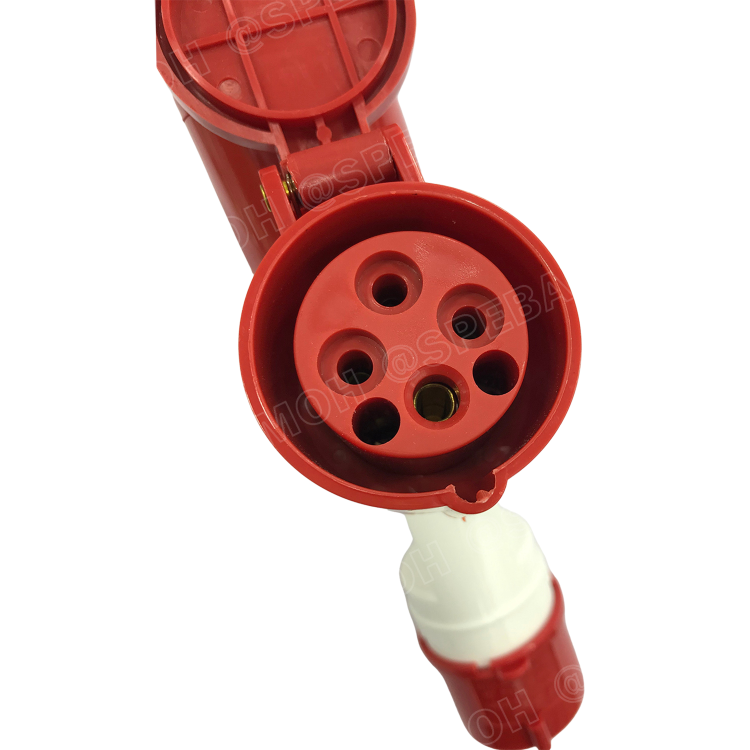 SF-1014 พาวเวอร์ปลั๊ก 3ทาง 4ขา 16A 415V 3P+E IP44 ผู้1 เมีย3 380V Line + Neutral + Ground พาเวอร์ปลั๊ก 16แอมป์ 380โวลต์ ปลั๊กไฟสนาม POWER PLUG MULTIPLE-OUTLET SOCKET ปลั๊กพาวเวอร์สามทาง เข้า 1 ออก 3 3P+E 16A 220VAC ปลั๊กอุตสาหกรรม ปลั๊กพาวเวอร์สามทาง 380V