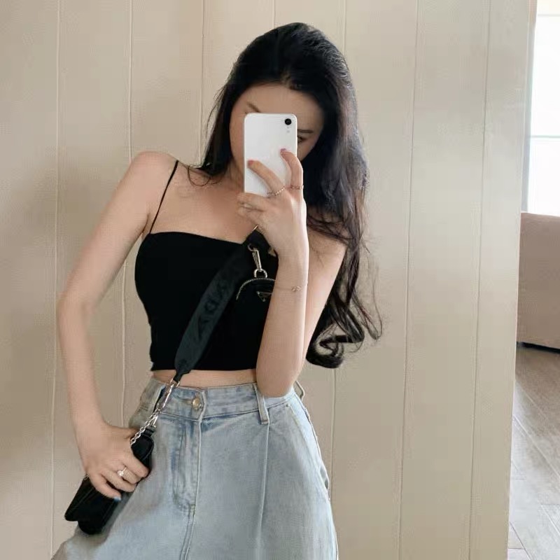 เสื้อสายเดี่ยวเรย่อน มินิ