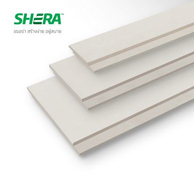ไม้ฝาสเปลนดิดเฌอร่า รุ่นโมเดิร์นสแทกเกอร์ ผิวเรียบ สีธรรมชาติ Shera (1 x 15 x 300 cm)