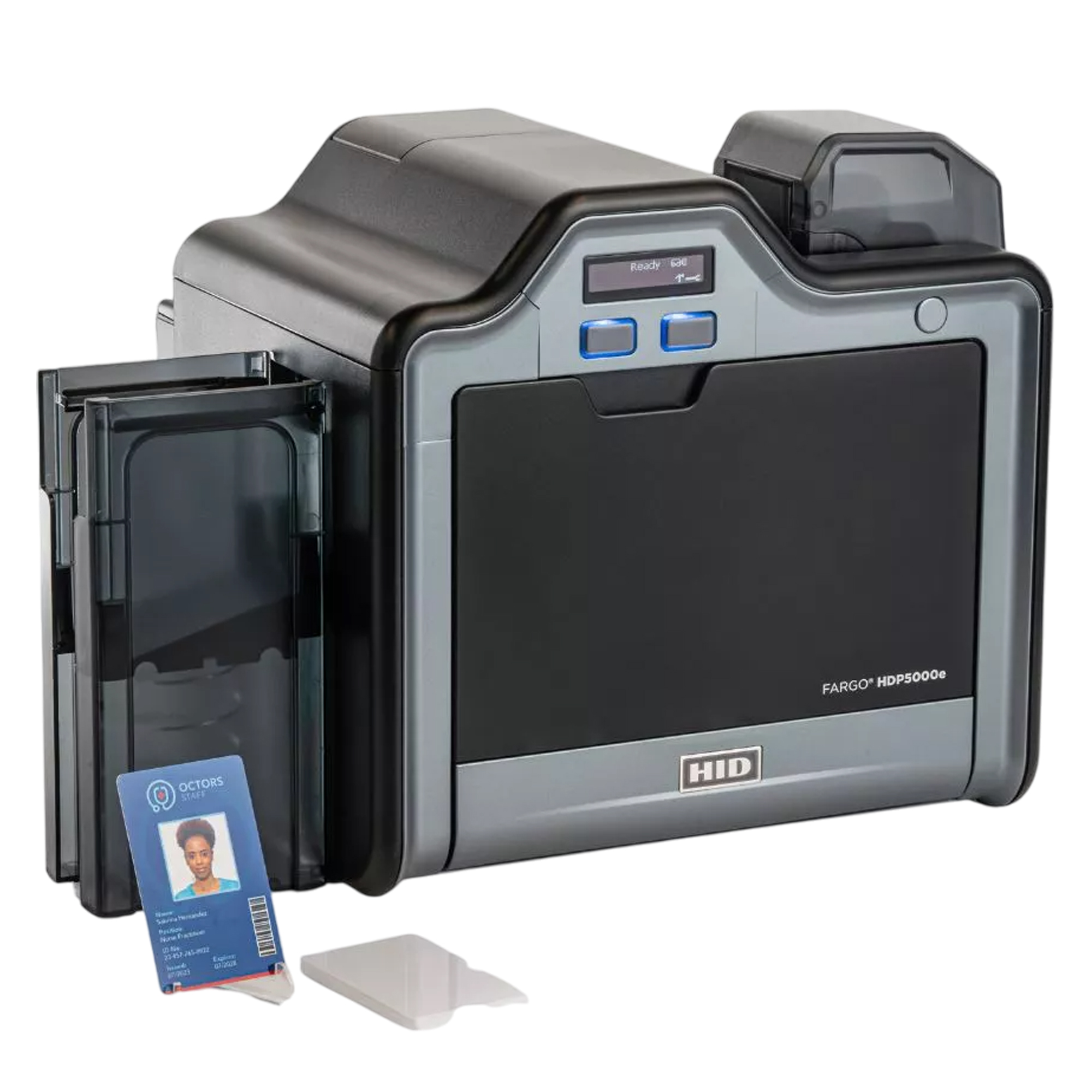 HID Fargo HDP5000e เครื่องพิมพ์บัตรพลาสติก เครื่องพิมพ์บัตรประจำตัว Plastic card PVC printer Resin Thermal Transfer