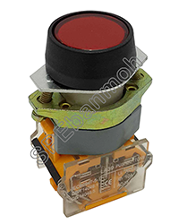 สวิทช์กดติด-ปล่อยดับ LA39-11 Momentary 1NO-1NC Ui660V/Ith10A แดง (Red)