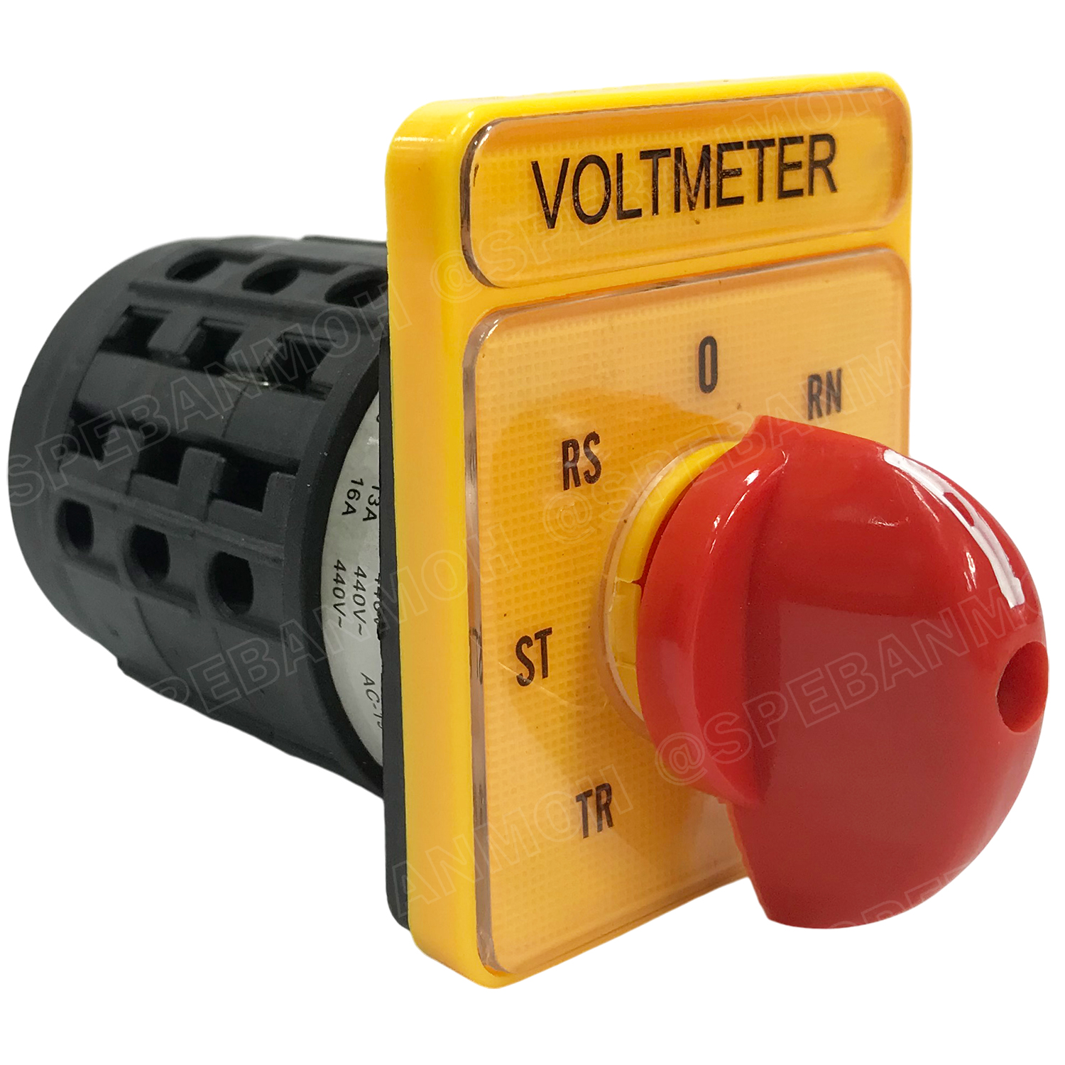 [ 1 ชิ้น ] G16-20A-V CHANGE OVER SWITCH 5 Position VOLT สวิทช์บิด โวลต์ มิเตอร์สวิทช์ Volt Meter Switch สวิทช์สลับการทำงาน ซีเลคเตอร์โวลท์ VOLT Selector Switch