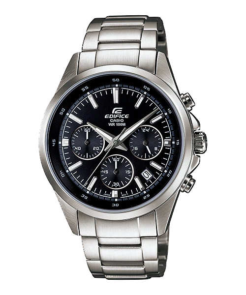 CASIO EDIFICE รุ่น EFR-527D-1AVUDF สายสแตนเลสสีเงิน จอสีดำ สินค้าใหม่ ของแท้ รับประกันศูนย์ CMG